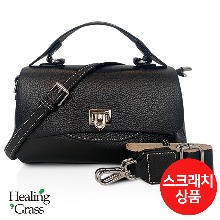 [스크래치] 천연 소가죽 투스트랩 핸드백 (브라운) HGLH4857BK-S