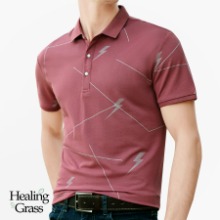 남성 비스코스 반팔 티셔츠 HGMT4901 핑크